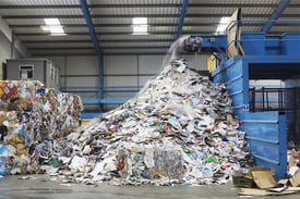 Recycling plant machine operation