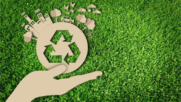 sustainability and recycling graphic